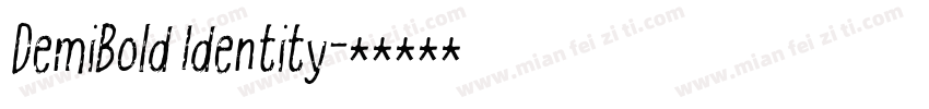 DemiBold Identity字体转换